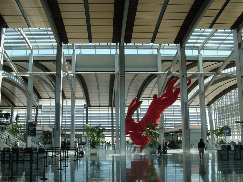 Sacramento Airport terminal interior architecture