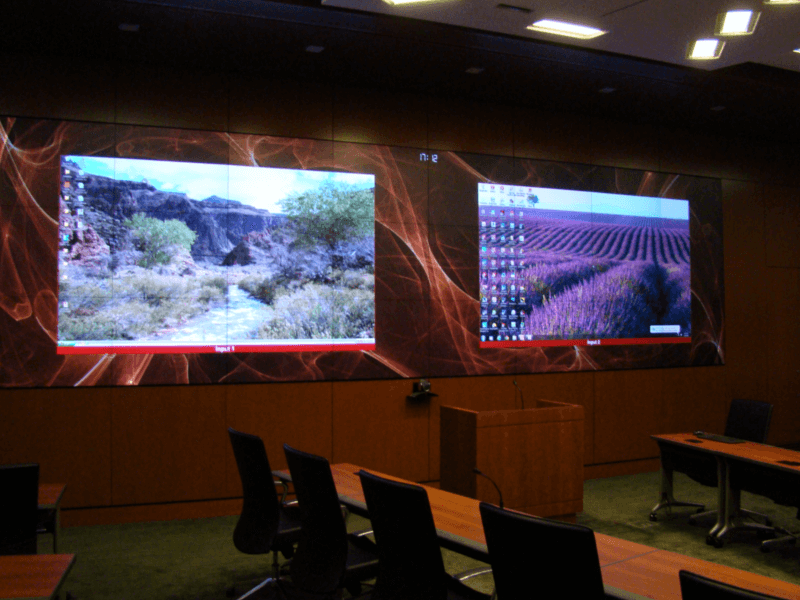 US Army Corps of Engineers EOC dual video screens