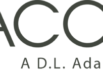 Avant Acoustics company logo on black background.
